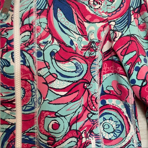 Talbots Athleisure Full Zip Jacket Pink Blue Petite - Picture 11 of 13